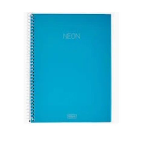Caderno Univ Cpp 1 Materia Neon Azul 80f Tilibra