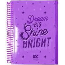 Caderno Univ 10 Materias Bubble Lilas 160f Dac