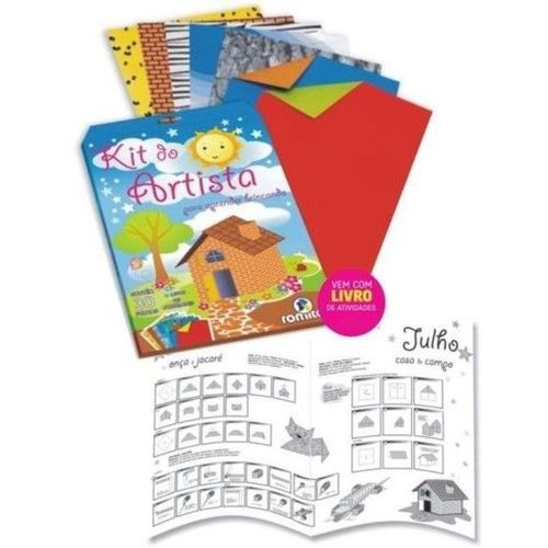 Kit do Artista com 30 Folhas A4 + Livro de Atividades Romitec