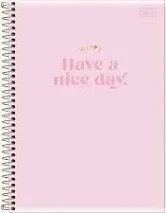 Caderno Esp Capa Dura 10  Materias Love Pink 200f Tilibra