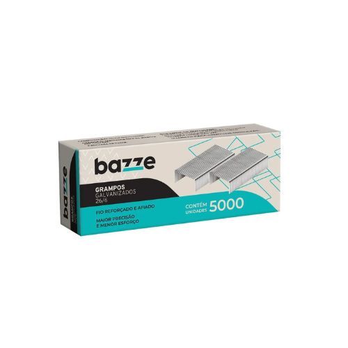 Grampo 26/6 Galvanizado Caixa com 5000 Bazze