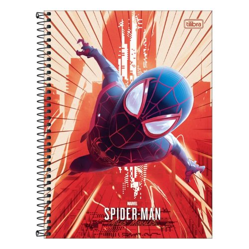 Caderno Univ Capa Dura 1 Materia Spider Game 80 Folhas Tilibra