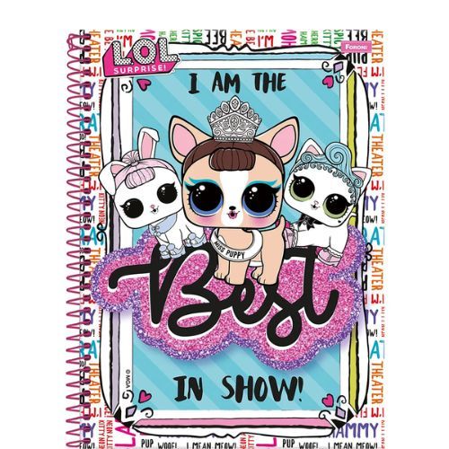 Caderno Univ Capa Dura 1 Materia Lol Pets 96f Foroni