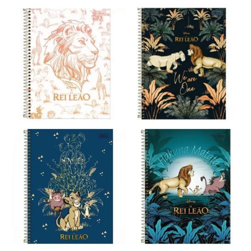 Caderno Univ Capa Dura 1 Materia Rei Leao 80f Tilibra