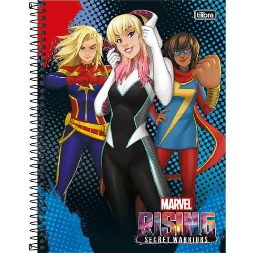 Caderno Univ Capa Dura 1 Materia Marvel Rising 80f Tilibra