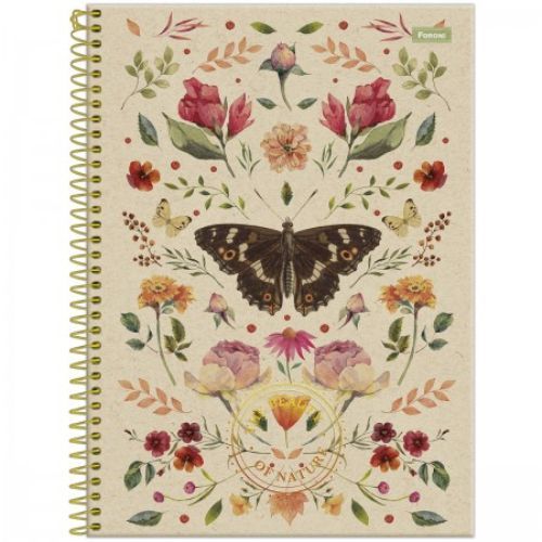 Caderno Univ Capa Dura 10 Materias Nature Foroni