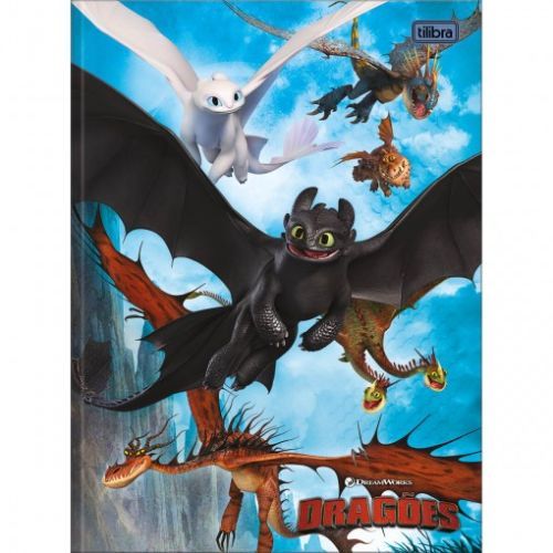 Caderno Univ Capa Dura 1 Materia Como Treinar Seu Dragao 80f Tilibra