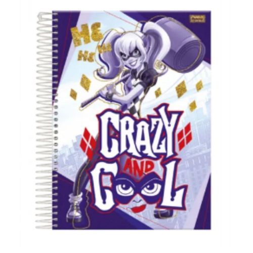 Caderno Univ Capa Dura 1 Materia Super Hero 96f Foroni