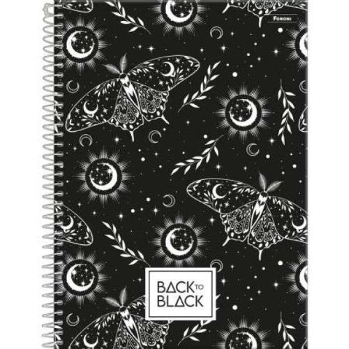 Caderno Univ Capa Dura 1 Materia Back To Black Foroni