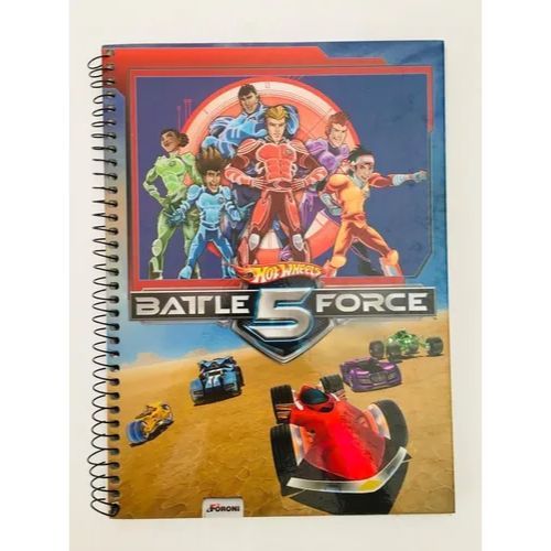 Caderno Univ Capa Dura 1 Materia Battle Force 5 Foroni
