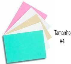 Cartolina Tamanho A4 com 50 Folhas