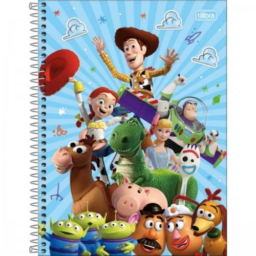 Caderno Univ Capa Dura 1 Materia Toy Story 80f Tilibra