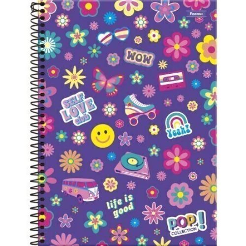 Caderno Univ Capa Dura 10 Materias Kolor 200f Foroni