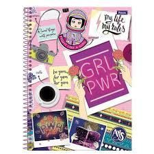 Caderno Univ Capa Dura 10 Materias Amigas Teen 200f Foroni