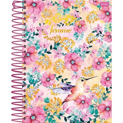 Caderno Univ Capa Dura 10 Materias Femme 200f Foroni
