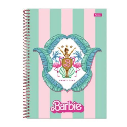 Caderno Univ Capa Dura 1 Materia Barbie Dream 96f Foroni