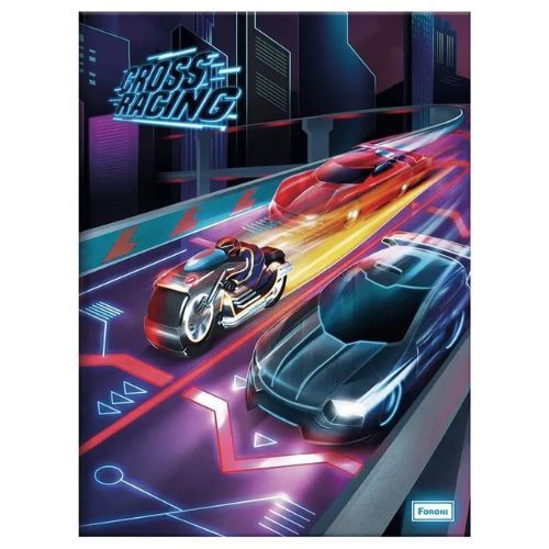 Caderno Univ Capa Dura 1 Materia Cross Racing 96f Foroni