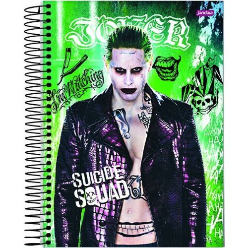Caderno Univ Capa Dura 10 Materias Esquadrao Suicida Jandaia