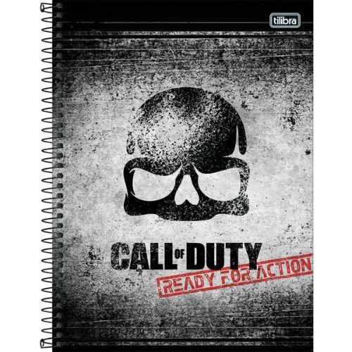 Caderno Univ Capa Dura 1 Materia Call Of Duty 80f Tilibras