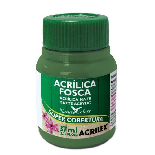 Tinta Acrilica Fosca 37Ml Verde Musgo Cod 513 Acrilex