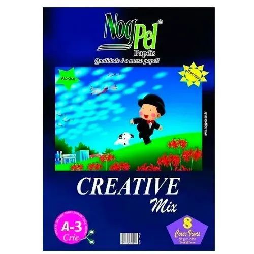 Bloco Creative Mix A3 297X420 80G 24Fls Nogpel