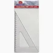 Esquadro Escolar Resistente 21 Cm 60? Acrimet 531
