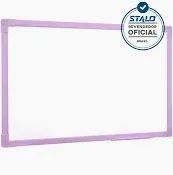 Quadro Branco Uv Soft Colors 30 X 40 Rosa 4082 Stalo