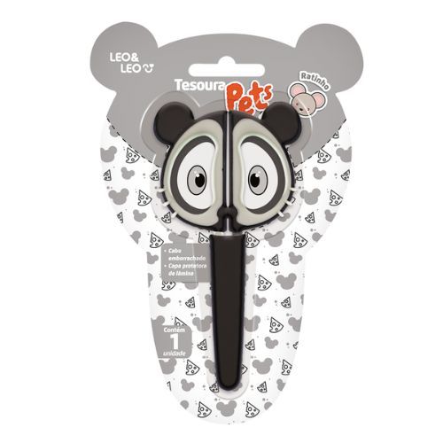 Tesoura Escolar Pets Leo & Leo