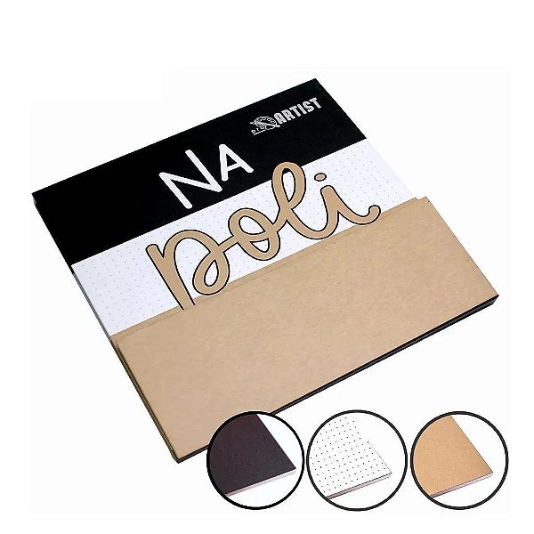 Bloco Square 210x210MM Kraft 24 Folhas 180G Merci