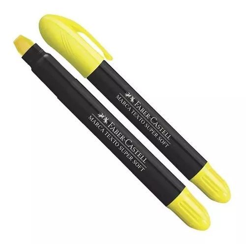 Marca Texto Supersoft Gel Amarelo Faber Castell