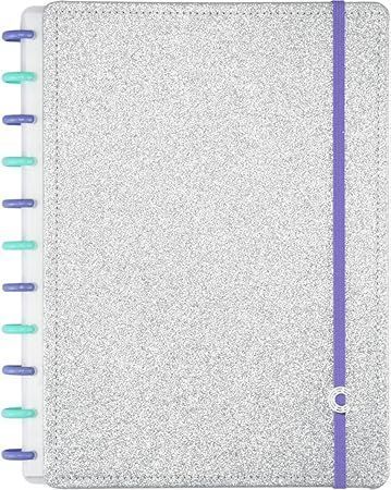 Caderno Inteligente Lets Glitter Silver 2.0 Grande