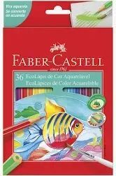 Ecolapis De Cor Aquarelavel 36 Cores Faber Castell