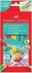 Ecolapis De Cor Aquarelavel 12 Cores Faber Castell