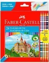 Ecolapis De Cor Regular 20 + 4 Bicolores Faber Castell