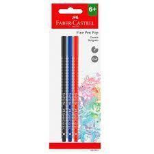 Caneta Fine Pen Pop 0.4 Cartela com 3 und Faber Castell