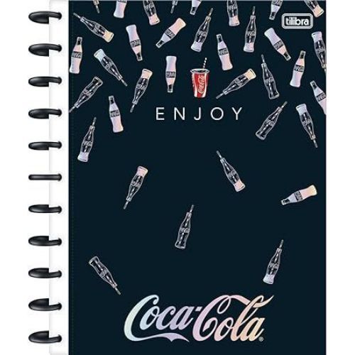 Caderno Universitario Tilidisco Connect 10 Materias Coca Cola 160 Folhas Tilibra