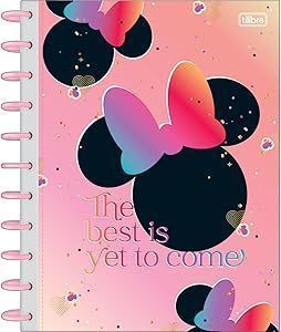 Caderno Universitario Tilidisco Connect 10 Materias Minnie 160 Folhas  Tilibra