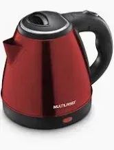 Chaleira Inox Vermelha 1,8l 220v Multilaser