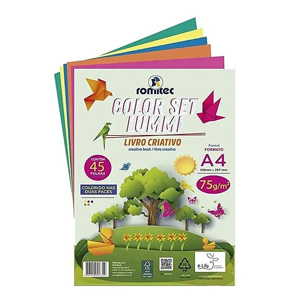 Bloco Criativo Lummi A4 75GR 45Fls Romitec
