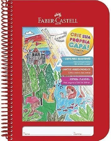 Caderno Criativo Univ Pauta 96Fls Cores Mistas Faber Castell