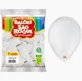 Balao Imperial 7 Branco Polar com 50 Unidades Sao Roque