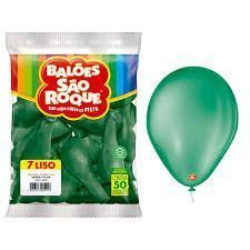 Balao Imperial 7 Verde Folha com 50 Unidades Sao Roque