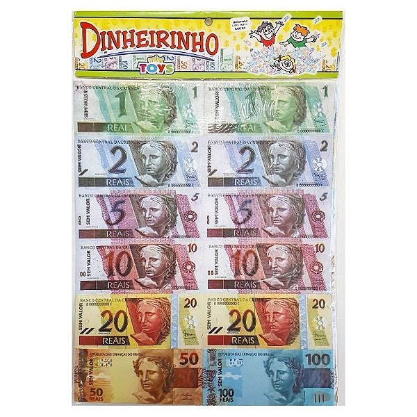 Dinheirinho com 66 Unidades Mini Toys