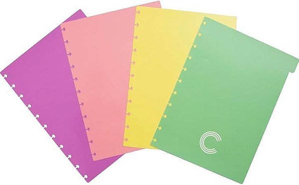 Divisorias Pastel Grande Caderno Inteligente