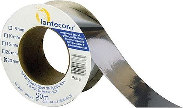 Fita Metaloide 20MM Prata BRW