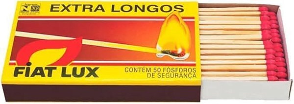 Fosforos Extra Longos Cx 50 Unds Fiat Lux