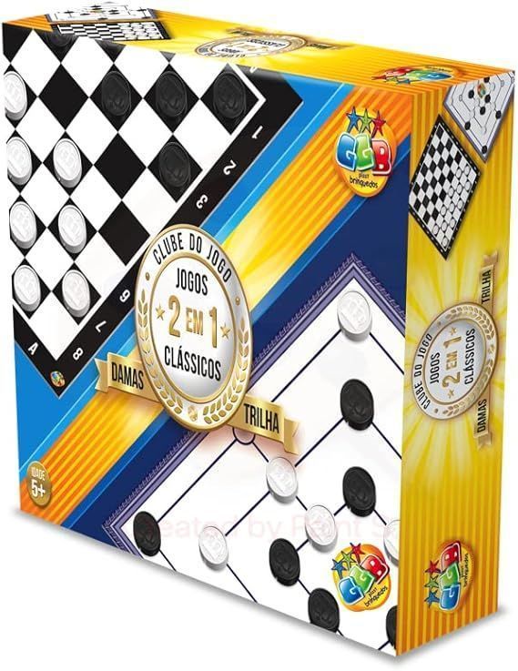 Jogo Dama e Trilha 2 em 1 - 5 Anos Pais e Filhos