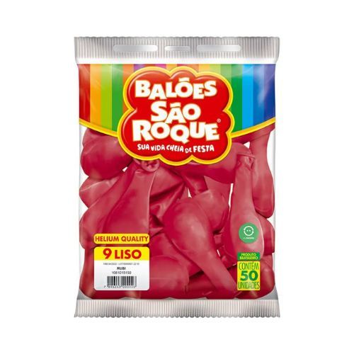 Balao Imperial 9 Rubi com 25 Unidades Sao Roque