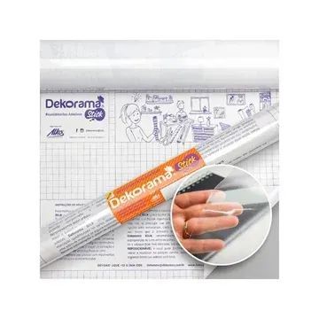 Papel Autoadesivo Stick Transparente 1 Mt Dekorama