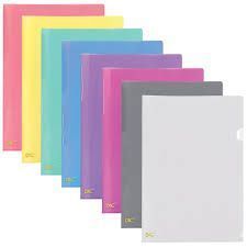 Pasta em L 0,15 A4 Cores Pacote com 10 unidades Acp